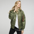 2021 Automne Loose Zipper Bomber pour femmes